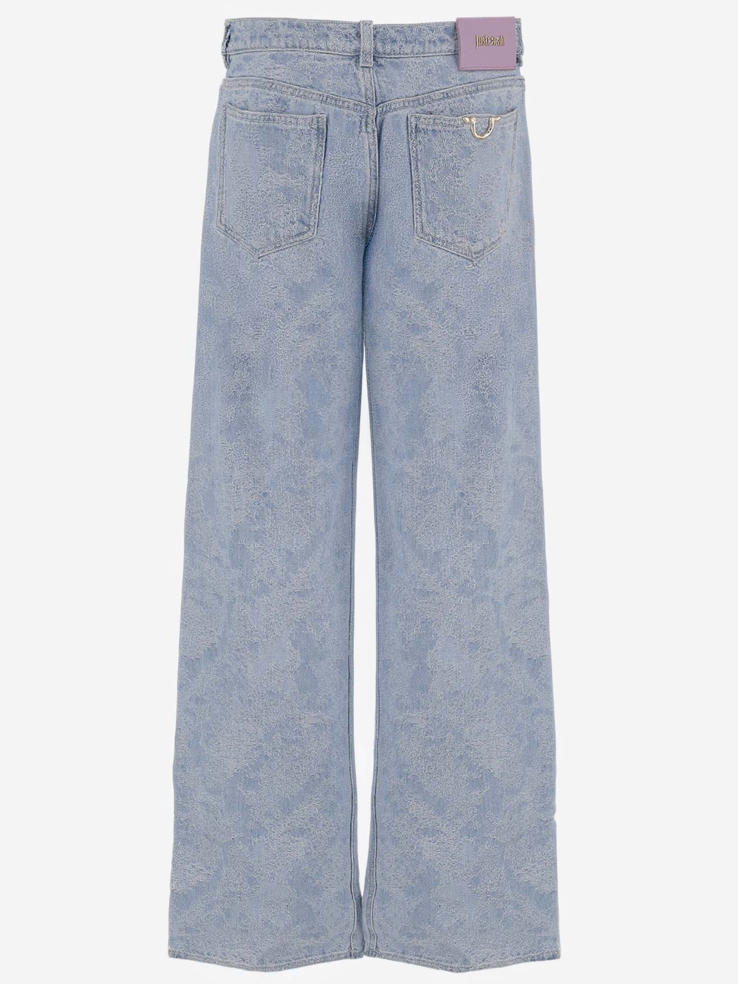 JEANS IN DENIM DI COTONE 80PAB5L8 DW135SWE904 JUST CAVALLI 