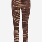 PANTALONI IN NYLON STRETCH CON STAMPA A PENNELLATE 80PAC100 JS558751 JUST CAVALLI 