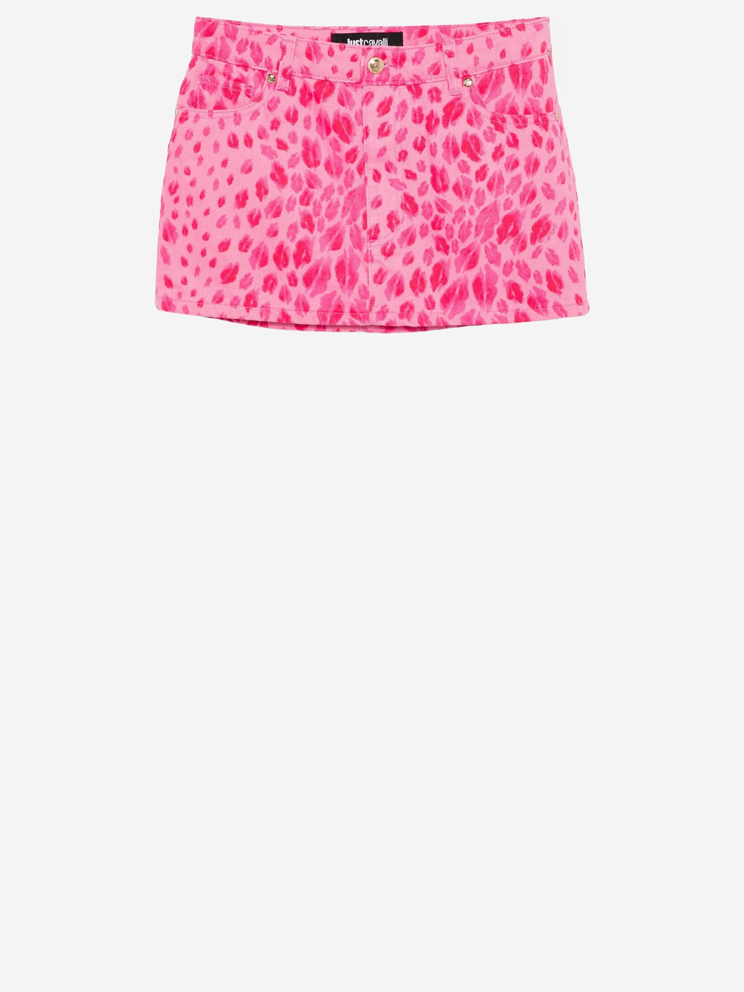 MINIGONNA IN COTONE CON FANTASIA 80PAE8N1 CESCB433 JUST CAVALLI 