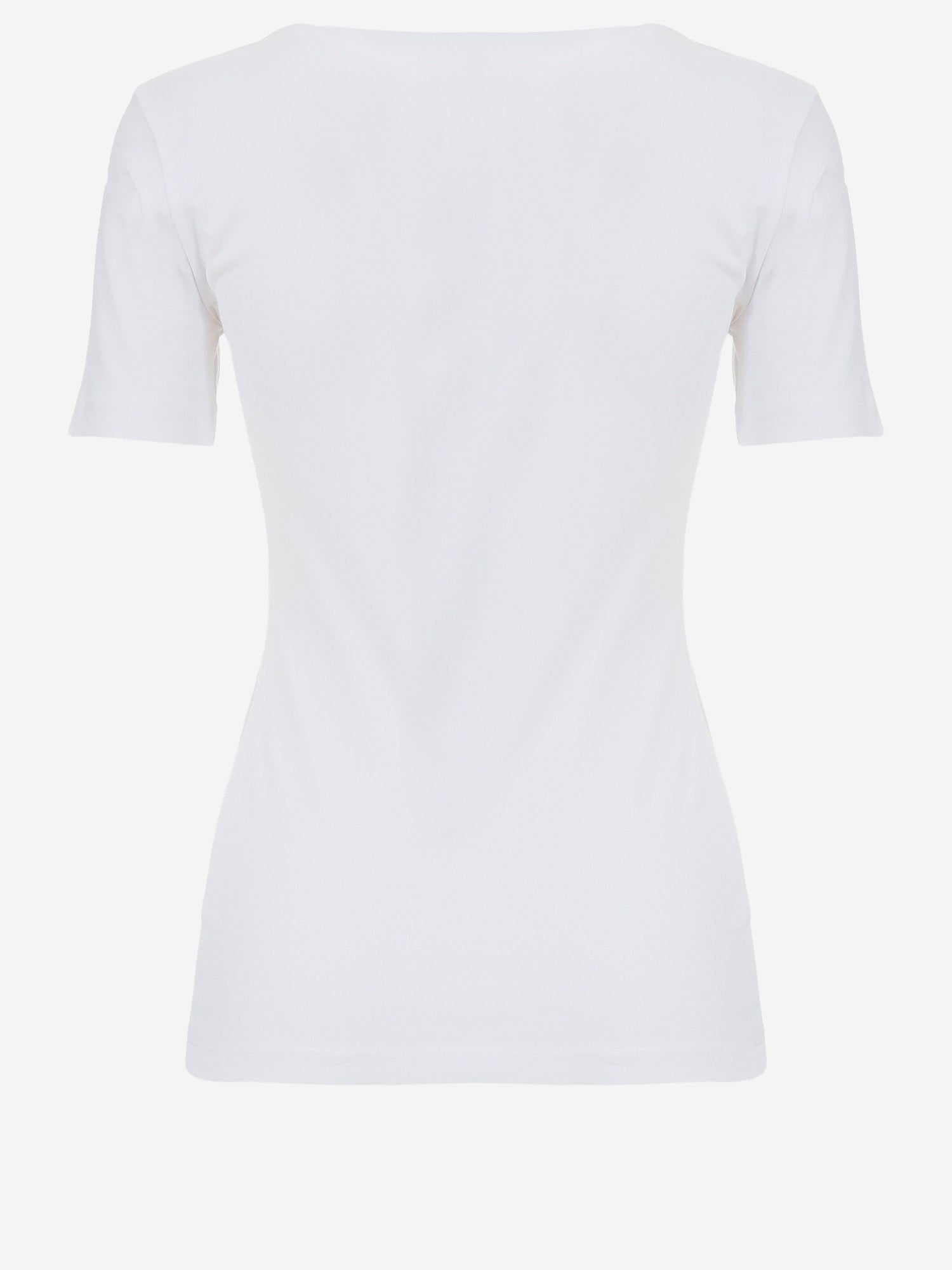 T-SHIRT IN COTONE STRETCH CON LOGO FRONTALE 80PAHT02 CJ502G03 JUST CAVALLI 