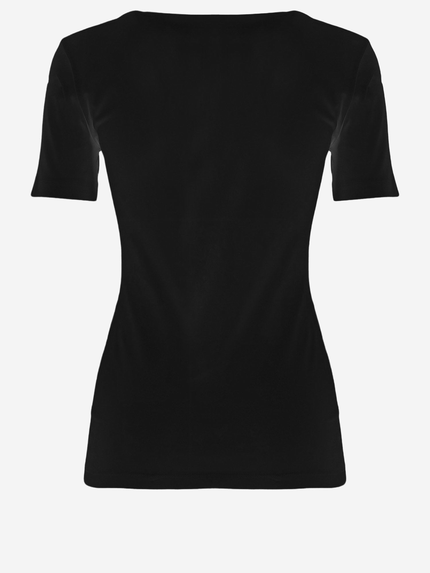 T-SHIRT IN COTONE STRETCH CON LOGO FRONTALE 80PAHT02 CJ502G89 JUST CAVALLI 