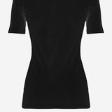 T-SHIRT IN COTONE STRETCH CON LOGO FRONTALE 80PAHT02 CJ502G89 JUST CAVALLI 