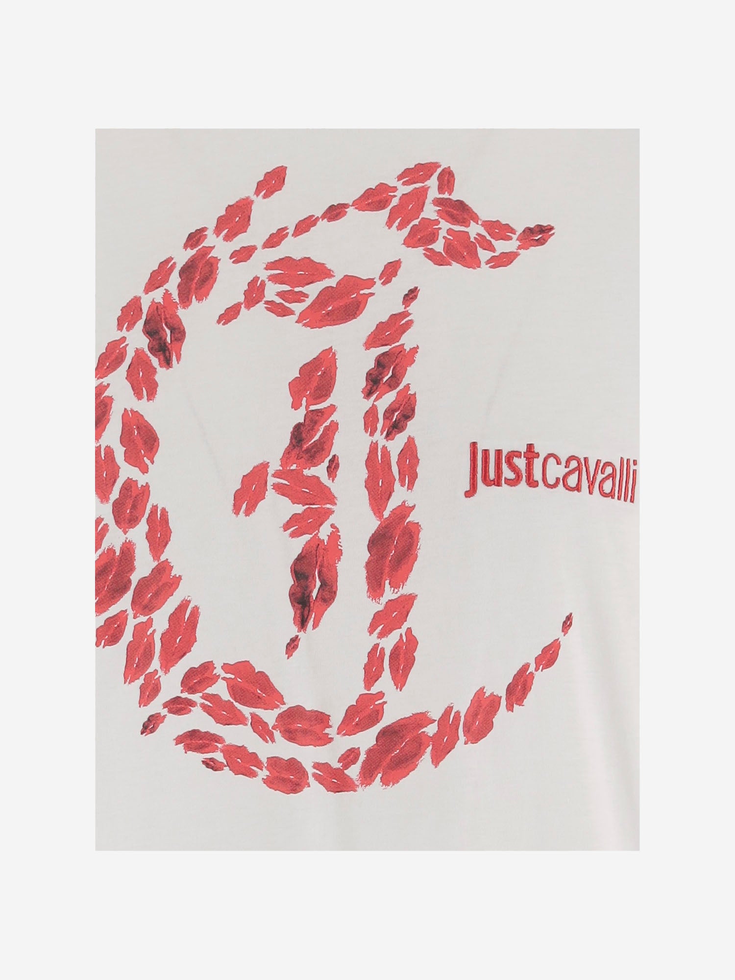 T-SHIRT IN COTONE CON STAMPA 80PAHT17 CJ500QT5 JUST CAVALLI 
