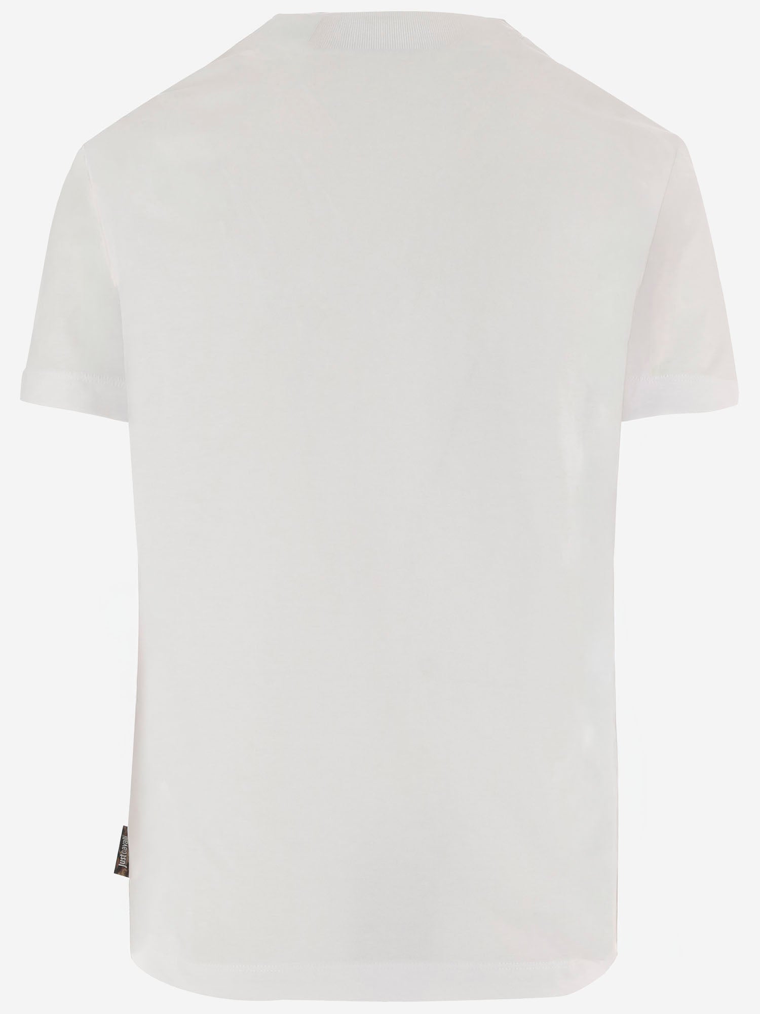 T-SHIRT IN COTONE CON STAMPA 80PAHT28 CJ500003 JUST CAVALLI 