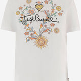 T-SHIRT IN COTONE CON STAMPA 80PAHT28 CJ500003 JUST CAVALLI 