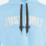 FELPA CROPPED IN COTONE CON LOGO FRONTALE 80PAIT12 CF500217 JUST CAVALLI 