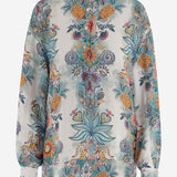 CAMICIA IN VISCOSA CON STAMPA BOTANICA 80PAL233 NS837217 JUST CAVALLI 