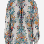 CAMICIA IN VISCOSA CON STAMPA BOTANICA 80PAL233 NS837217 JUST CAVALLI 