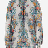 CAMICIA IN VISCOSA CON STAMPA BOTANICA 80PAL233 NS837217 JUST CAVALLI 