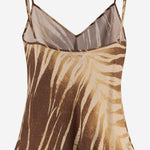 TOP SENZA MANICHE IN VISCOSA CON STAMPA TROPICALE 80PAM201 NS819751 JUST CAVALLI 