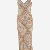 ABITO LUNGO IN VISCOSA CON STAMPA FANTASIA 80PAO925 NS779774 JUST CAVALLI 