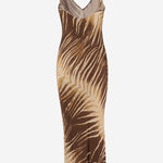 ABITO IN VISCOSA CON STAMPA TROPICALE 80PAO925 NS819751 JUST CAVALLI 