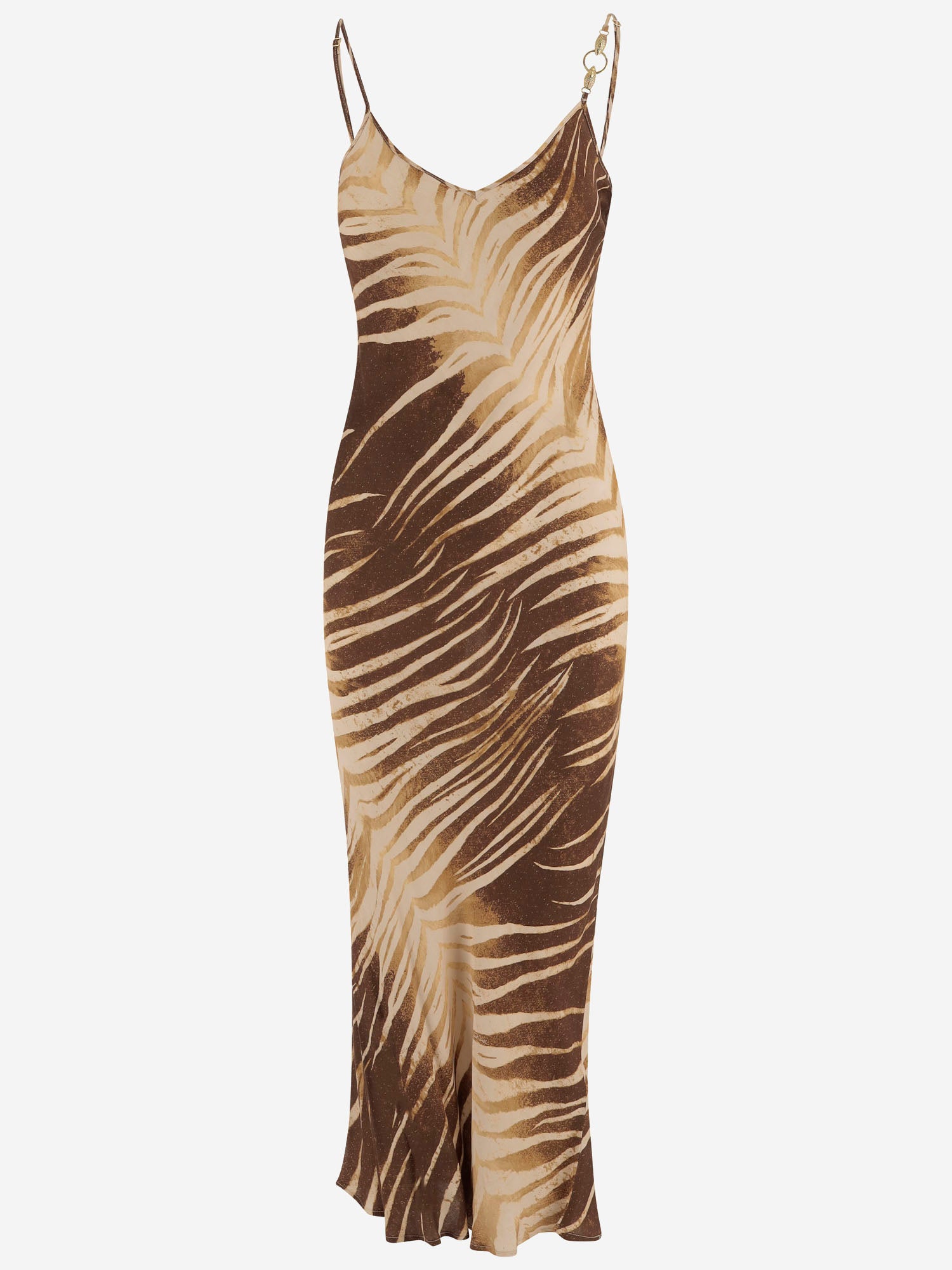 ABITO IN VISCOSA CON STAMPA TROPICALE 80PAO925 NS819751 JUST CAVALLI 