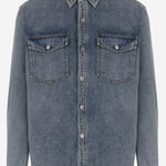 CAMICIA IN DENIM DI COTONE CON LOGO DS0011 PG1855172 JW ANDERSON 