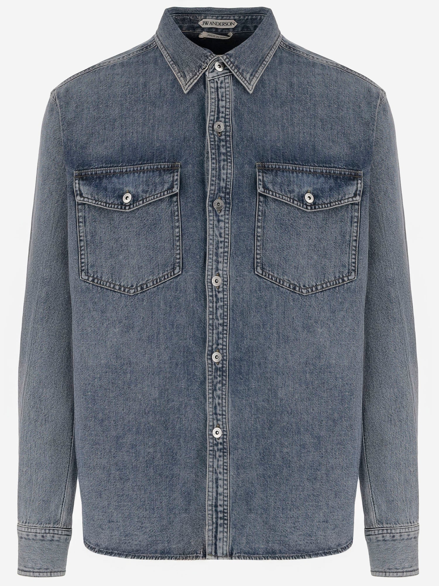 CAMICIA IN DENIM DI COTONE CON LOGO DS0011 PG1855172 JW ANDERSON 