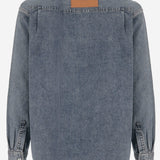 CAMICIA IN DENIM DI COTONE CON LOGO DS0011 PG1855172 JW ANDERSON 