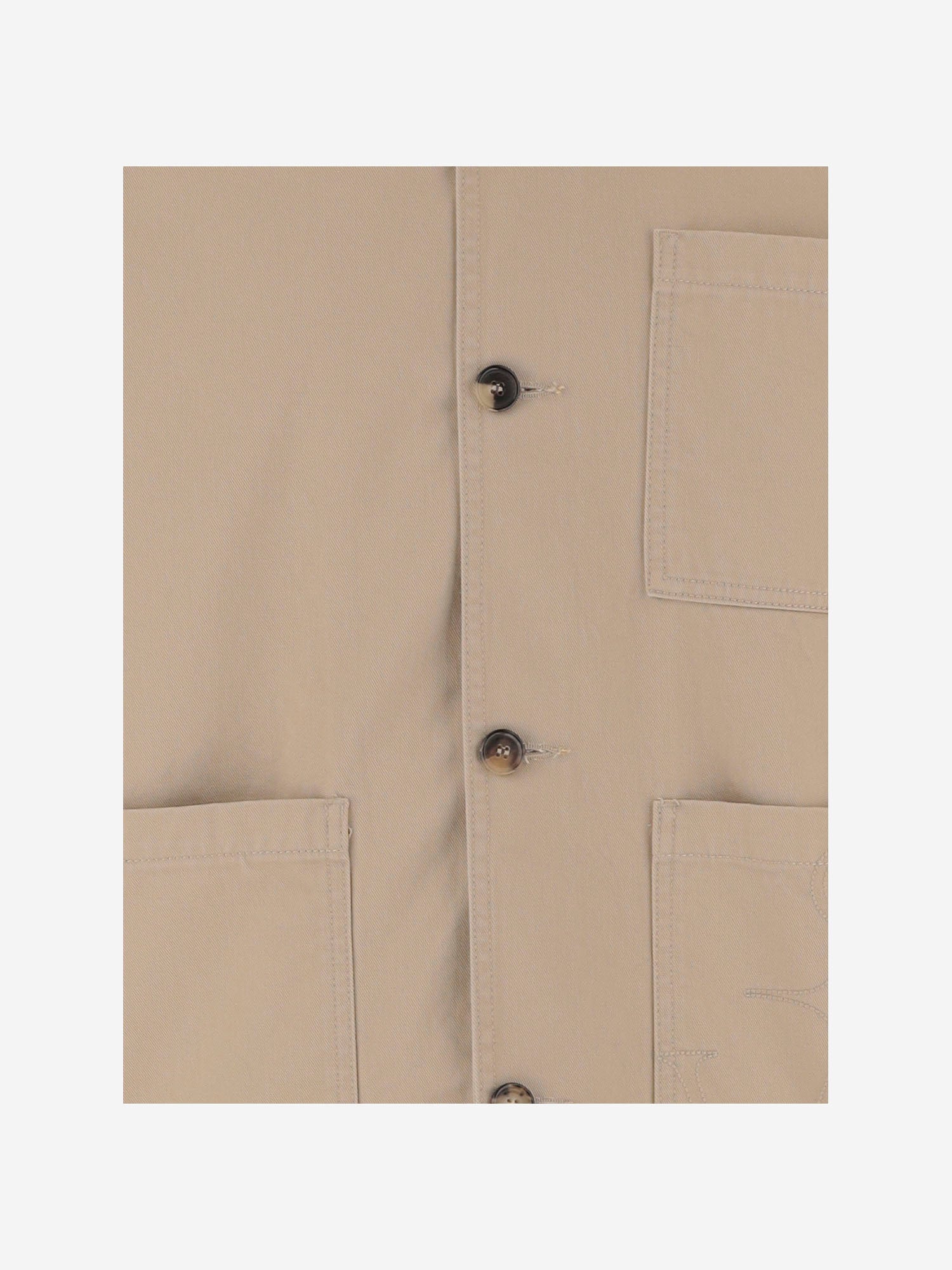 GIACCA IN COTONE CON TASCHE APPLICATE JK0420 PG1933132 JW ANDERSON 