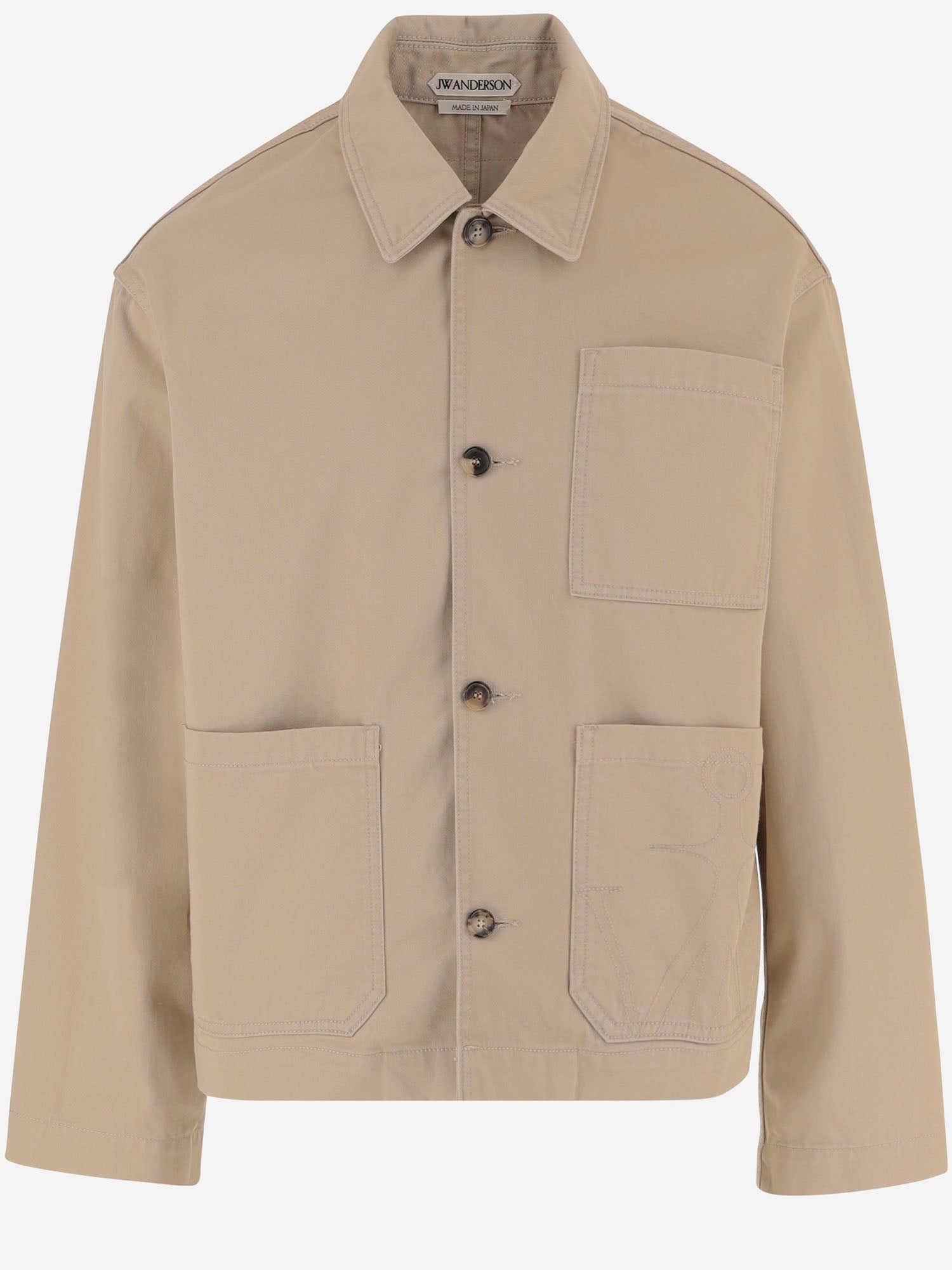 GIACCA IN COTONE CON TASCHE APPLICATE JK0420 PG1933132 JW ANDERSON 