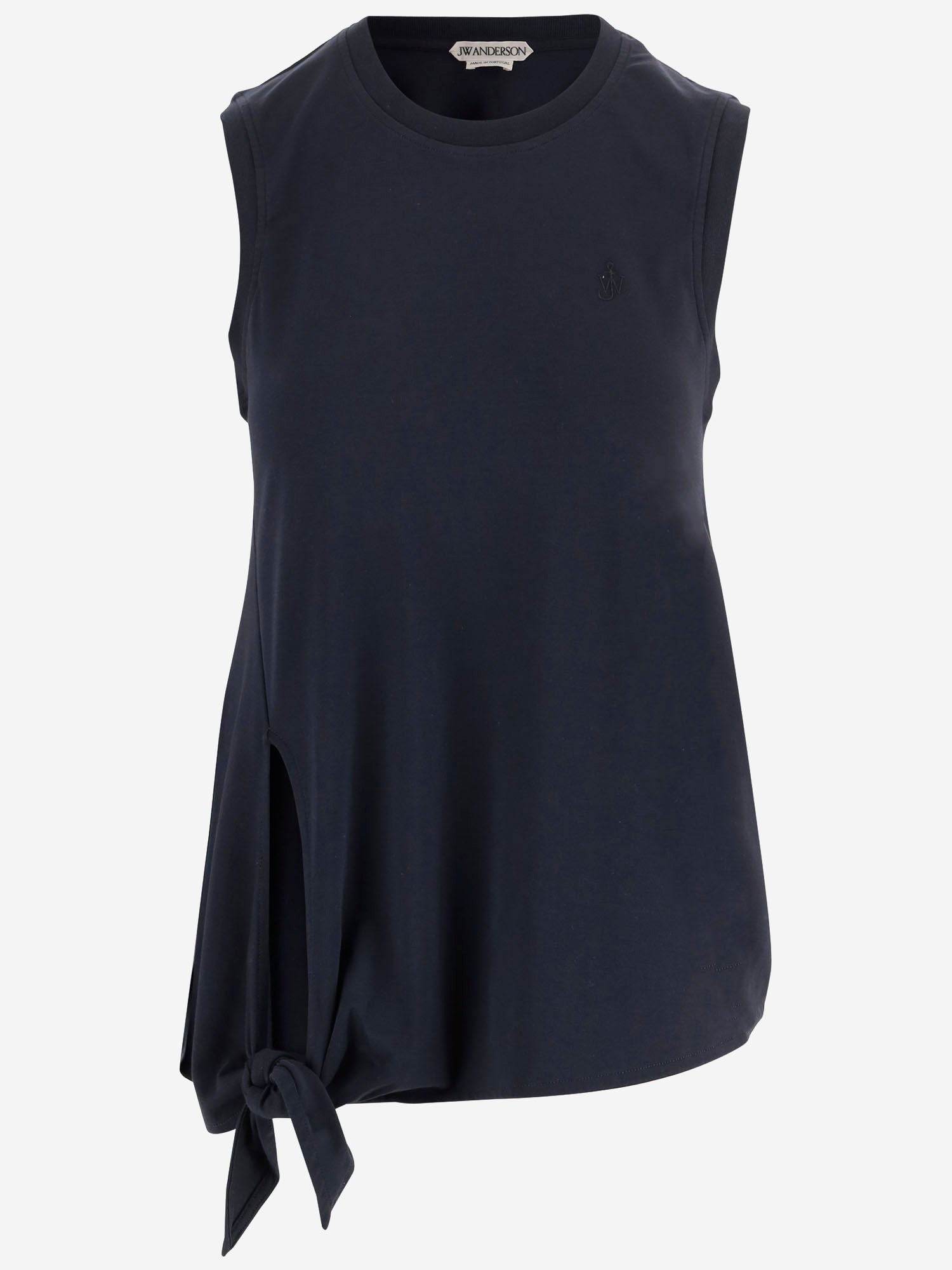 MAGLIA SMANICATA IN COTONE CON NODO LATERALE JO0284 PG1810888 JW ANDERSON 