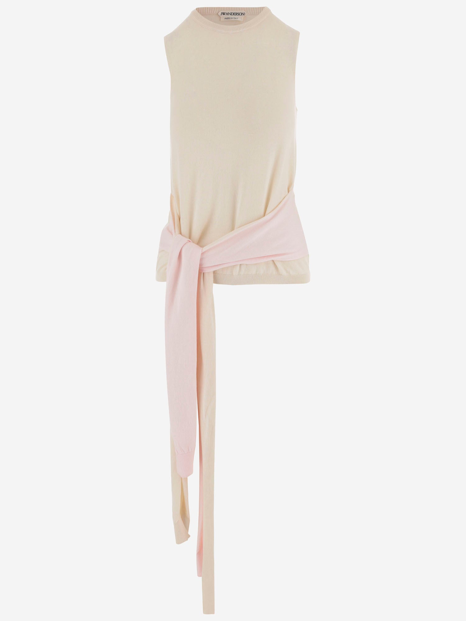 MAGLIA SMANICATA IN COTONE E CASHMERE KW1455 YN0459006 JW ANDERSON 