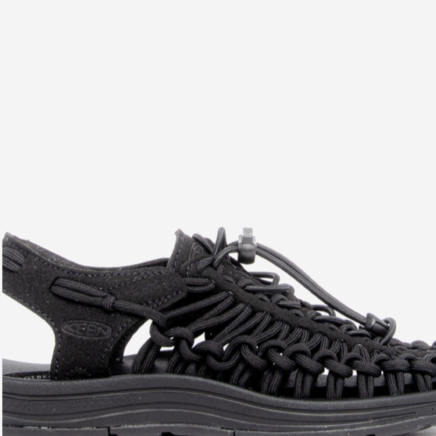 SANDALI UNEEK IN PELLE 1014099 BLACK KEEN 