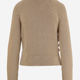 MAGLIA IN SETA E COTONE CON ABOTTONATURA ASIMMETRICA 9813458 963 KHAITE 
