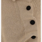 MAGLIA IN SETA E COTONE CON ABOTTONATURA ASIMMETRICA 9813458 963 KHAITE 