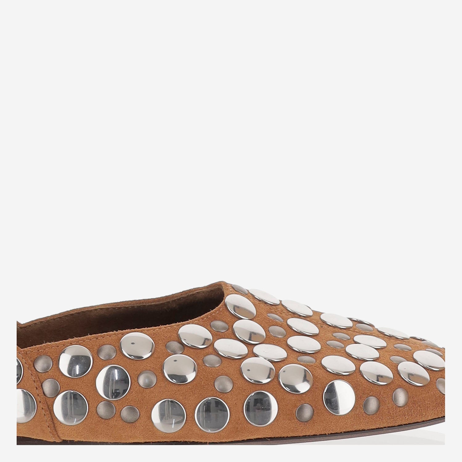 BALLERINE JANE IN PELLE CON BORCHIE F4059970 902 KHAITE 