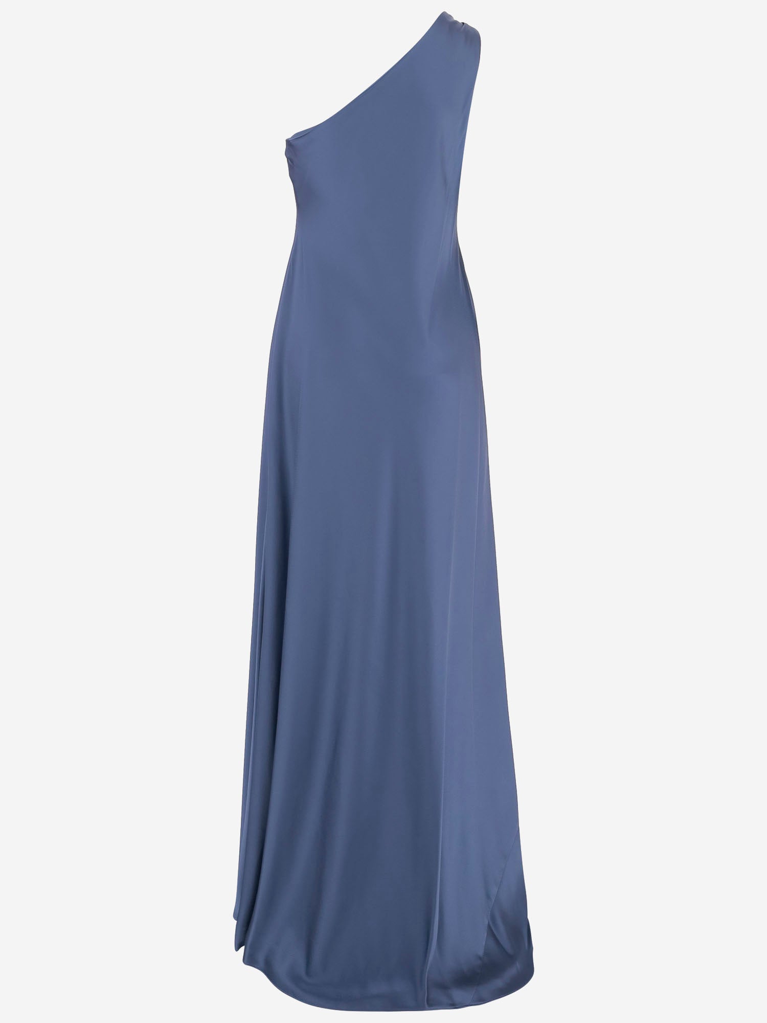 ABITO MONOSPALLA IN CHARMEUSE DI RASO 909454 012CARSONBLUE LAUREN RALPH LAUREN 