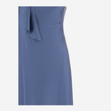 ABITO MONOSPALLA IN CHARMEUSE DI RASO 909454 012CARSONBLUE LAUREN RALPH LAUREN 