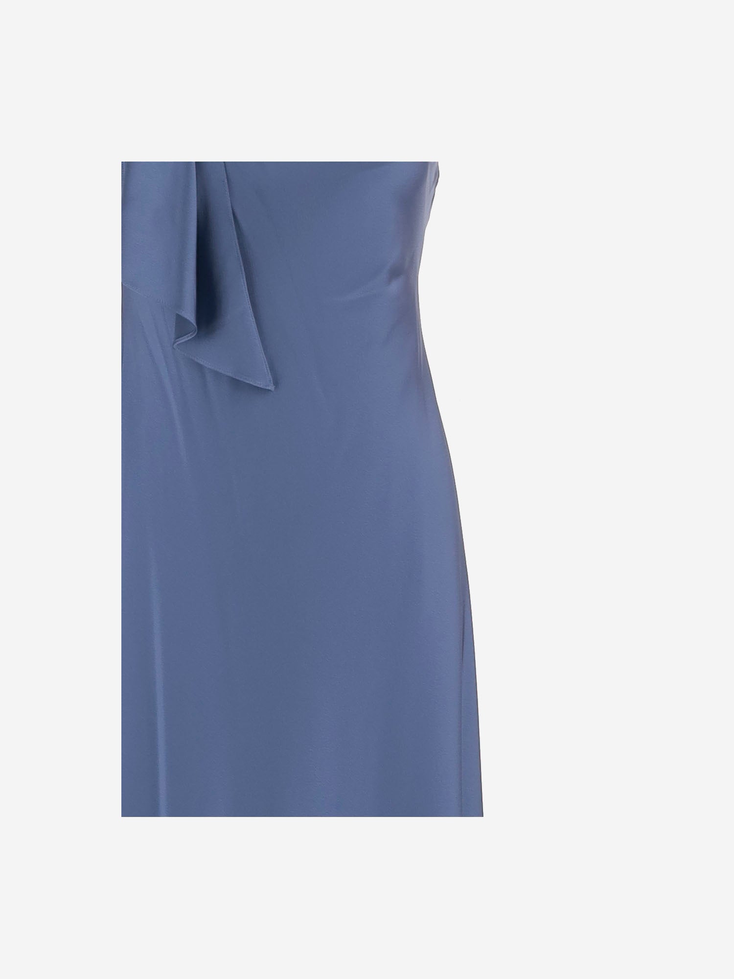 ABITO MONOSPALLA IN CHARMEUSE DI RASO 909454 012CARSONBLUE LAUREN RALPH LAUREN 