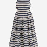 ABITO IN MISTO COTONE A RIGHE P08699 001NAVYCREAM LAUREN RALPH LAUREN 