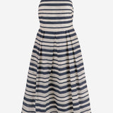 ABITO IN MISTO COTONE A RIGHE P08699 001NAVYCREAM LAUREN RALPH LAUREN 