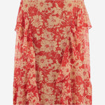 ABITO LUNGO IN NYLON CON STAMPA FLOREALE P08748 001REDTAN LAUREN RALPH LAUREN 