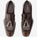 Mocassini Edge in pelle di vitello spazzolata L814379X69 3100 LOEWE 