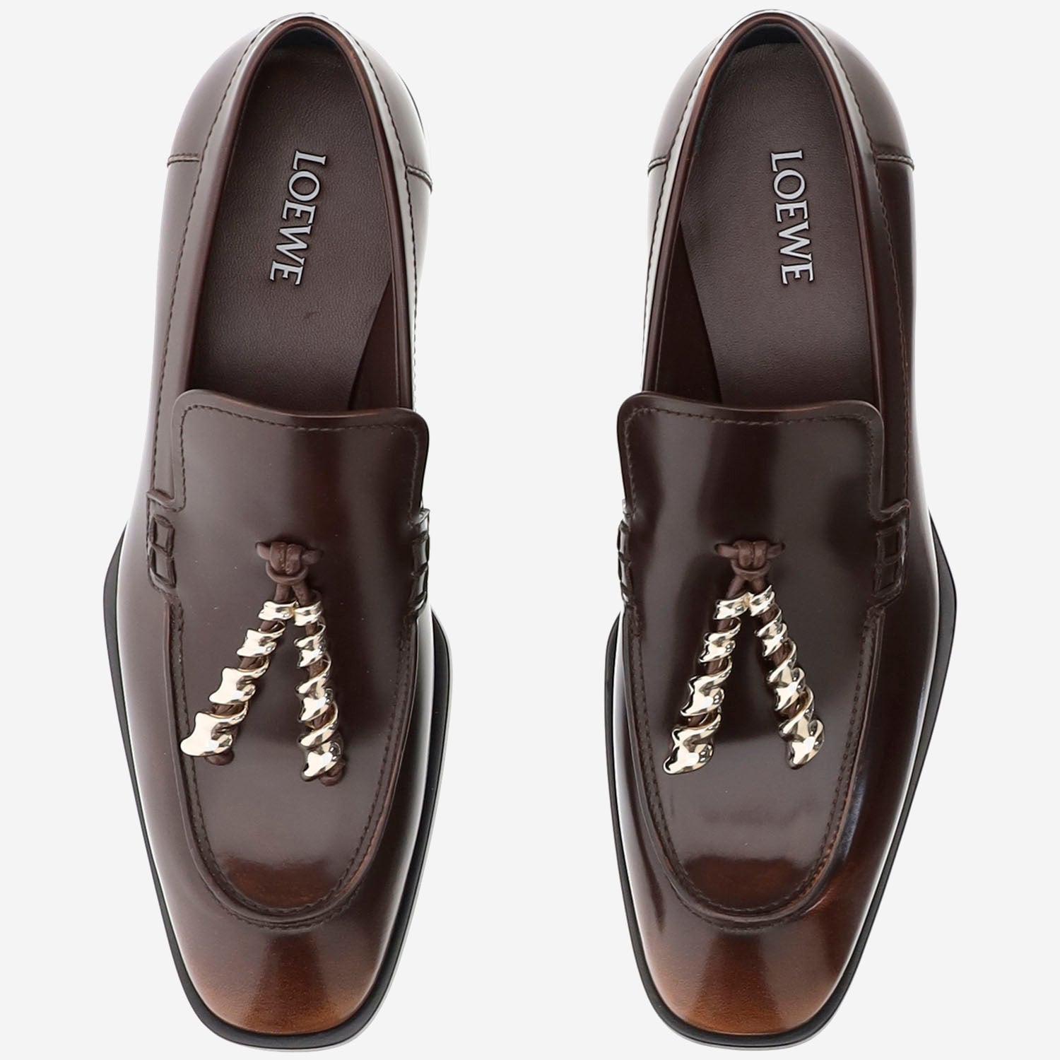 Mocassini Edge in pelle di vitello spazzolata L814379X69 3100 LOEWE 