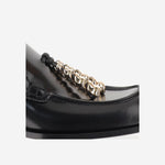 Mocassini mule Edge in pelle di vitello spazzolata L814379X70 1100 LOEWE 