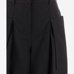PANTALONI CROPPED IN COTONE E SETA S359Y04XHW 1100 LOEWE 