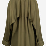 CAMICIA FLUIDA IN VISCOSA STRETCH CON MANTELLINA POSTERIORE S359Y05XGF 4160 LOEWE 