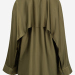 CAMICIA FLUIDA IN VISCOSA STRETCH CON MANTELLINA POSTERIORE S359Y05XGF 4160 LOEWE 