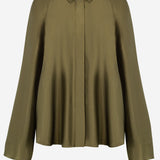 CAMICIA FLUIDA IN VISCOSA STRETCH CON MANTELLINA POSTERIORE S359Y05XGF 4160 LOEWE 