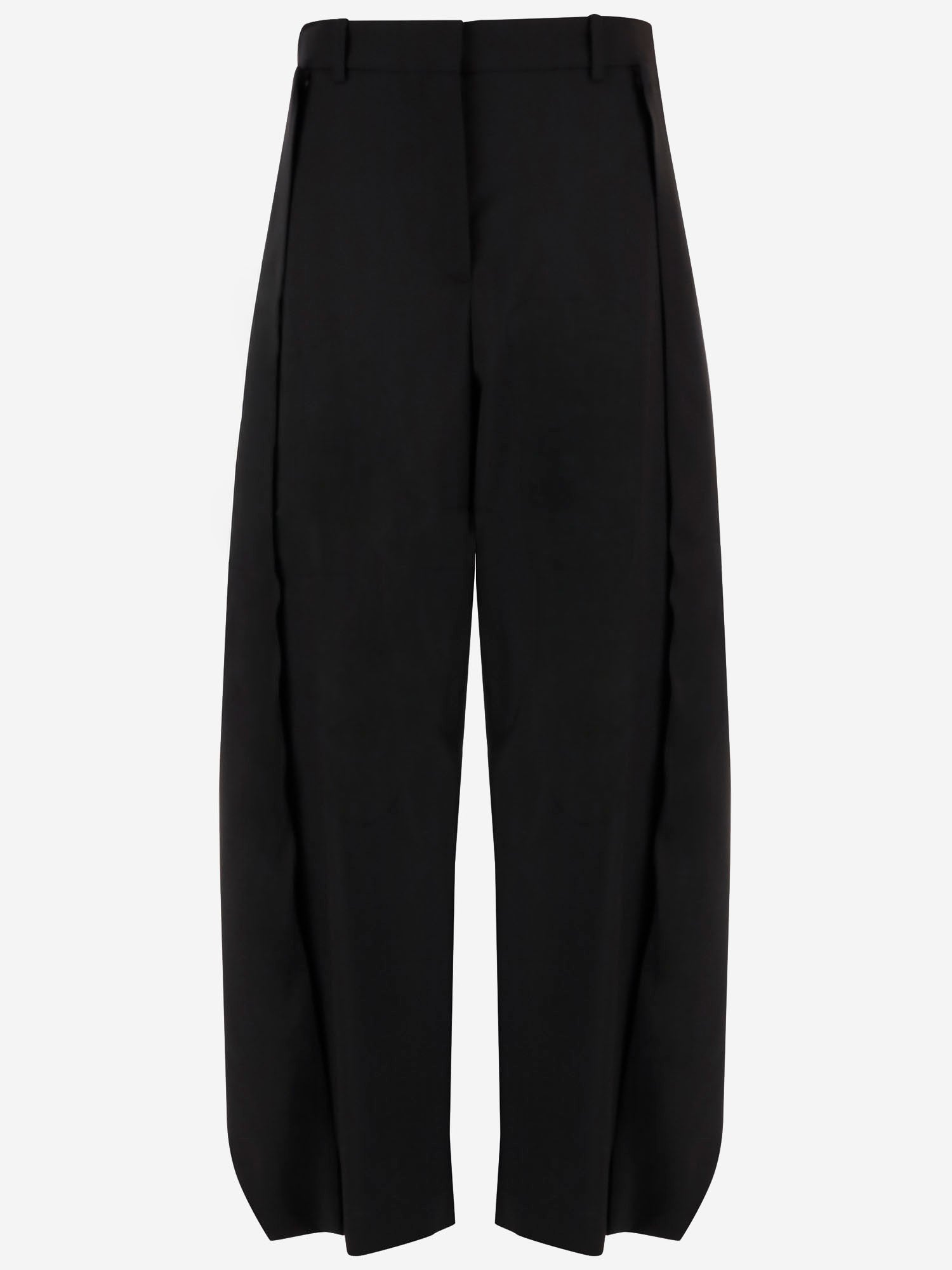 PANTALONI IN LANA CON DRAPPEGGI S540Y04XNC 1100 LOEWE 