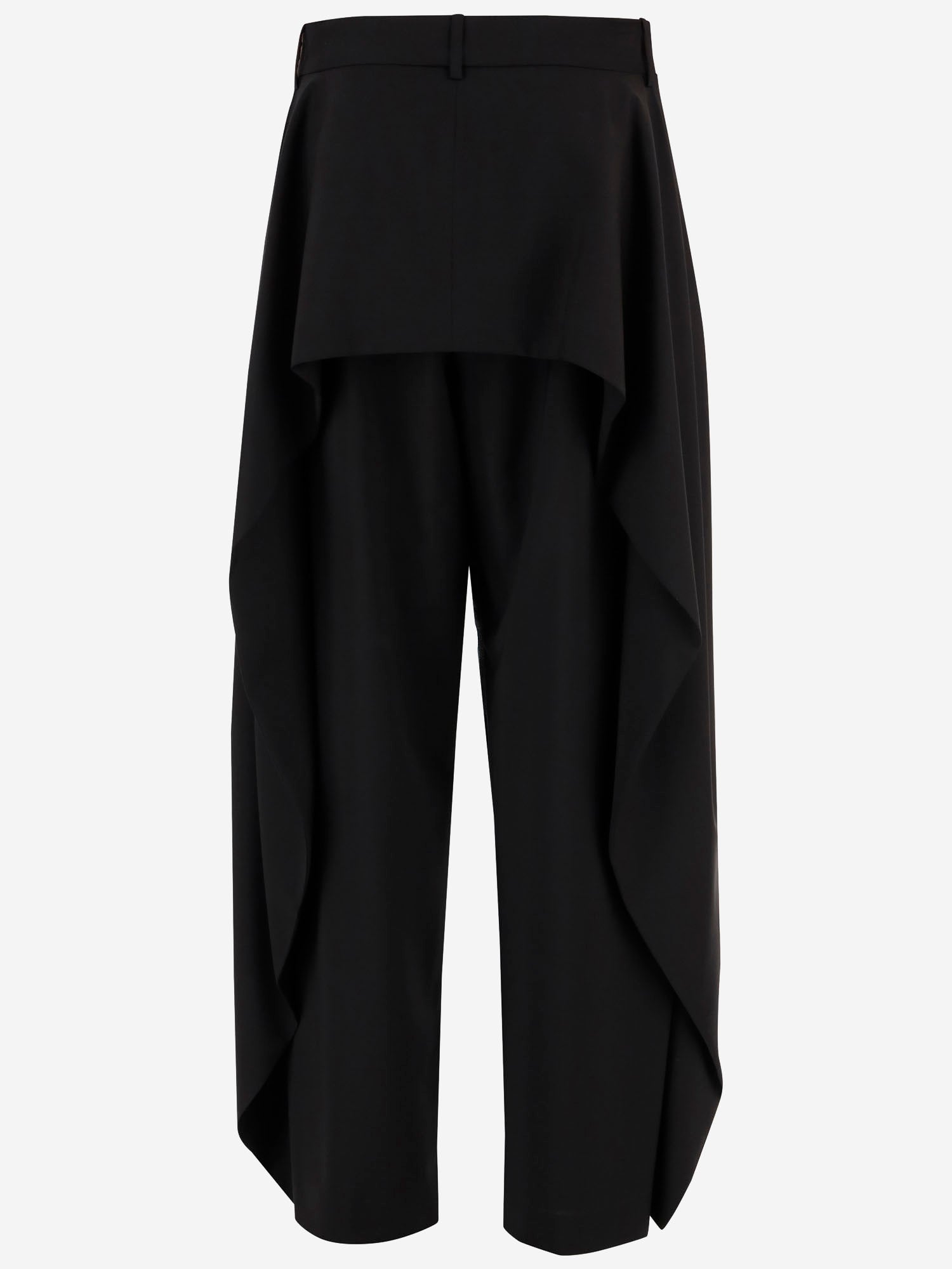 PANTALONI IN LANA CON DRAPPEGGI S540Y04XNC 1100 LOEWE 