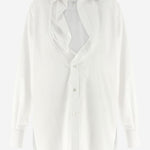 CAMICIA IN COTONE CON COLLETTO RIPIEGATO S29DT0018 S43001100 MAISON MARGIELA 