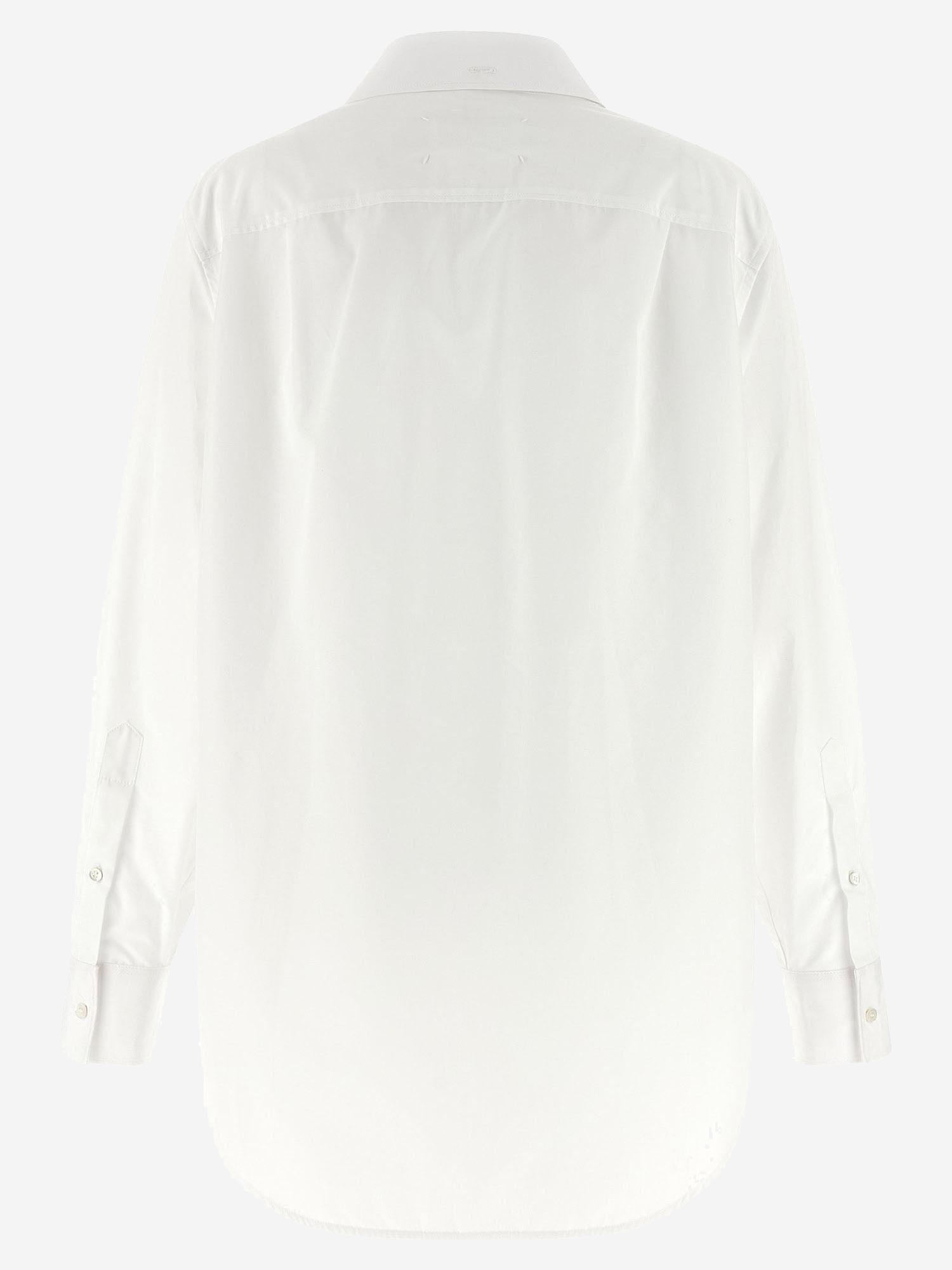 CAMICIA IN COTONE CON COLLETTO RIPIEGATO S29DT0018 S43001100 MAISON MARGIELA 