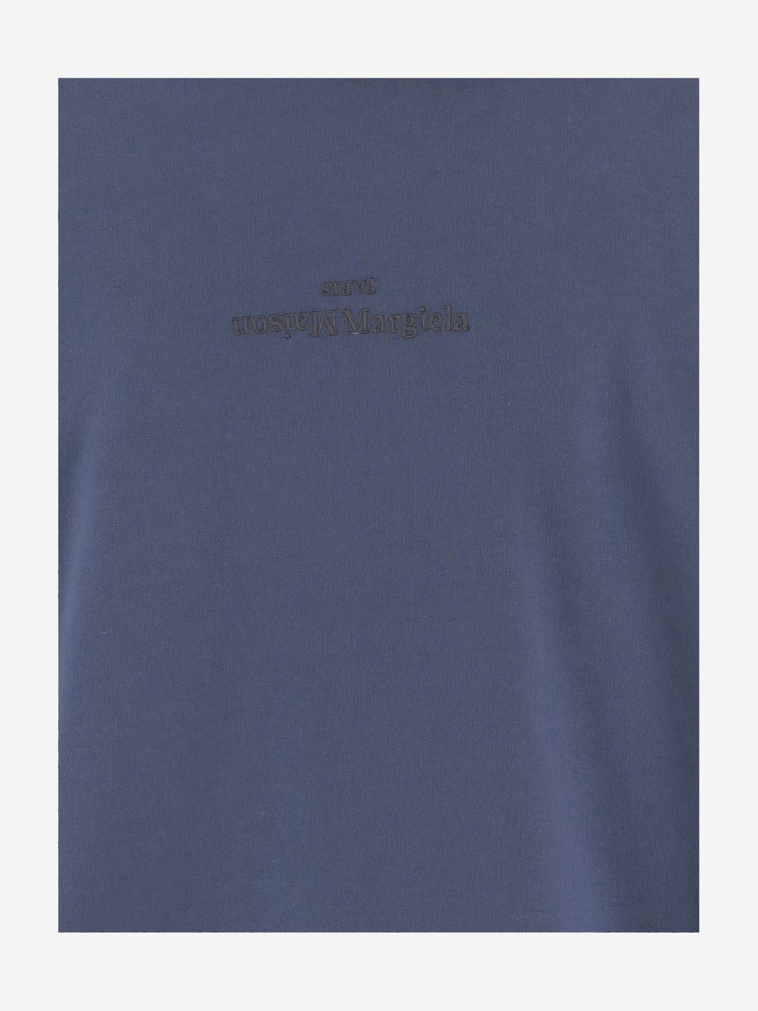 FELPA IN COTONE CON RICAMO LOGO S50GU0167 S25503469 MAISON MARGIELA 