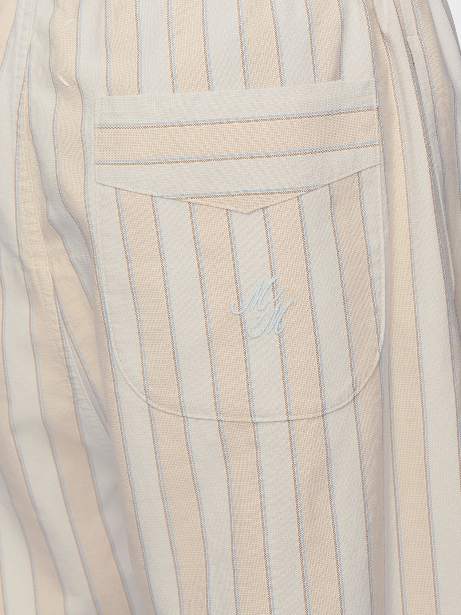 PANTALONI IN COTONE A RIGHE S50KA0713 M35725001F MAISON MARGIELA 