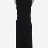 ABITO IN MISTO SETA CON INSERTI IN PIZZO S51DD0058 M35798900 MAISON MARGIELA 