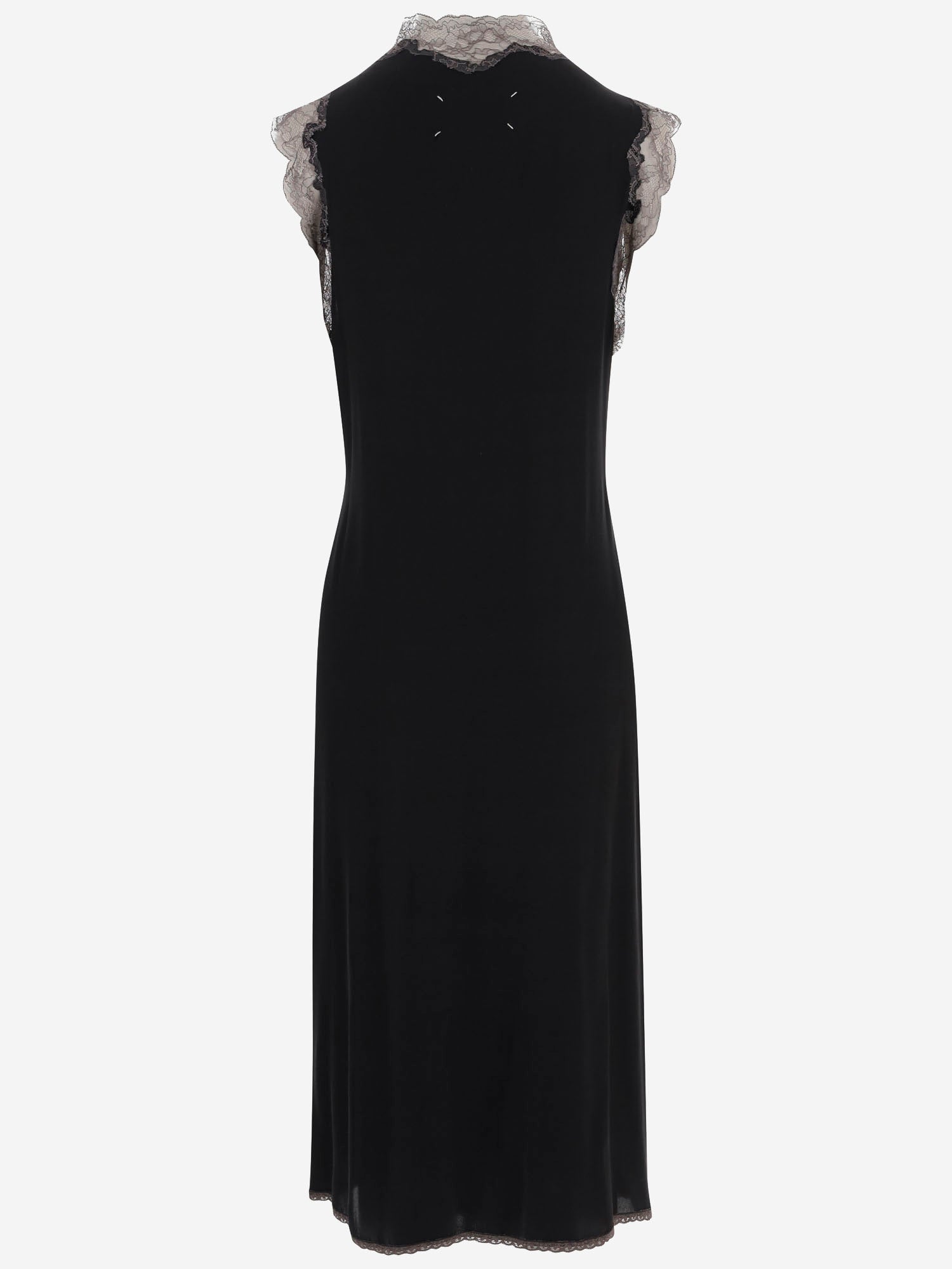 ABITO IN MISTO SETA CON INSERTI IN PIZZO S51DD0058 M35798900 MAISON MARGIELA 