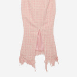 GONNA IN MISTO COTONE CON ORLO SFRANGIATO MAT02SK102 2 MATIERES FECALES 